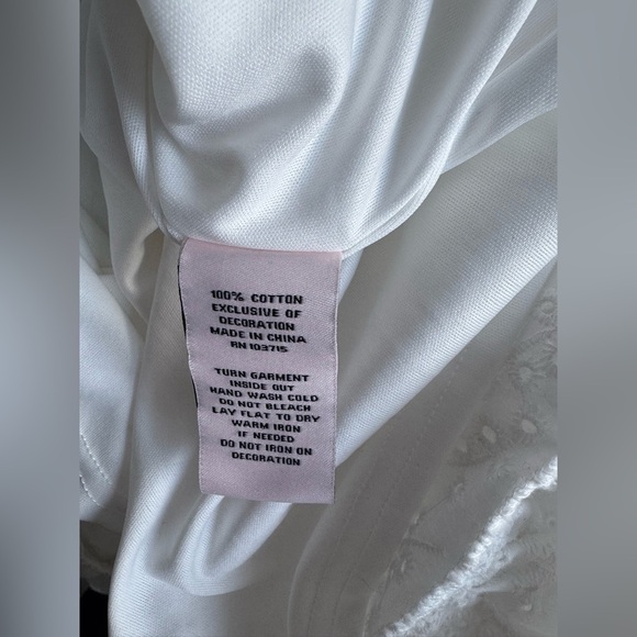 Nanette Lepore Mila Eyelet Mini Dress White Size 12, new with tag - Picture 8 of 8